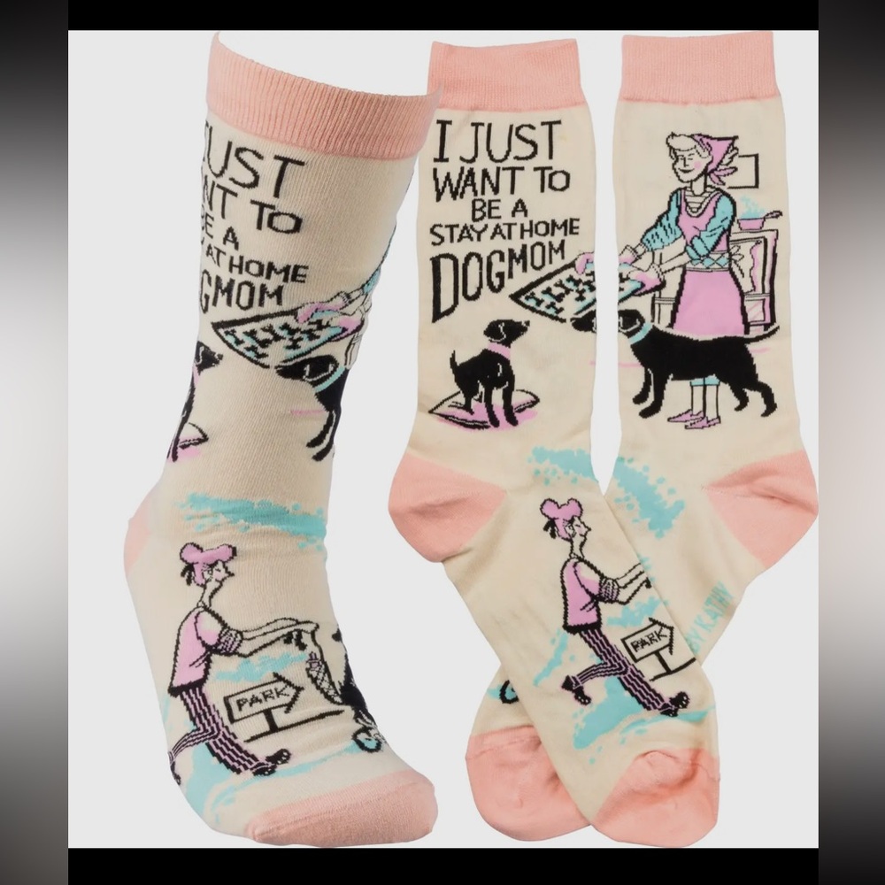 I JustWant to be a Stay at Home Dog Mom Socks